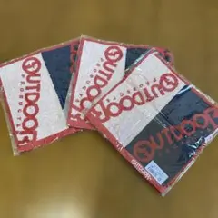 OUTDOOR タオル 3枚セット 赤・黒・白