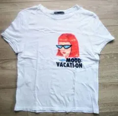 ZARA　プリントTシャツ　バケーション　M