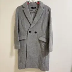 美品 ジャーナルスタンダード チェスターコートS グレー ウール