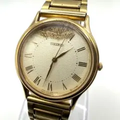不動 SEIKO セイコー 腕時計 ゴールド アナログ クォーツ ローマン文字