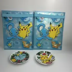 ポケモン カードファイル 2冊 ＆ クリスマスプレート 2枚 セットのサムネイル