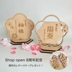 桃の節句　名前札　名前旗　命名書　ひな祭り　雛人形✴︎2枚