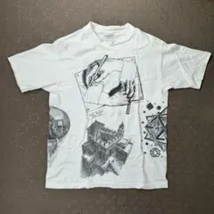 90s M.C.Escher tシャツ usa製 マルチプリント アート