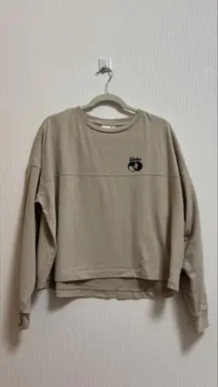 MOUSSY ベージュ トレーナー Fサイズ