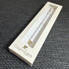Courrèges クレージュ ボールペン スリム キャップ 白 金 レトロのサムネイル