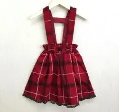 ★メゾピアノ★ジャンパースカート　チェック　120cm