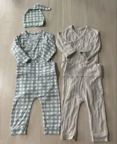 Konny　バンブーボディスーツ&レギンスセット　12M