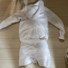 ジェラートピケ　パジャマセットアップ　ピンクホワイト