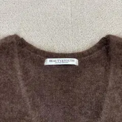 BEAUTY&YOUTH ブラウン Vネックセーター