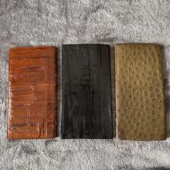 t*i様 レザー 長財布 オリーブ ブラック ブラウン　3セット