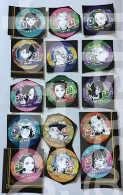 15枚 鬼滅の刃　バースデイ缶バッジステッカー 2024