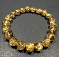 ⭐︎【天然】タイチンルチルクオーツ ブレスレット 6mm 9.8g - メルカリ