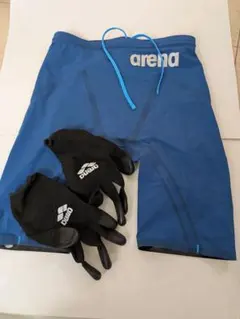 arenaアクアフォースストーム　MF 高速水着　mサイズ arena 水着手袋