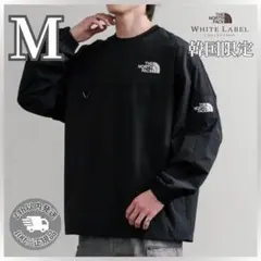 ★韓国限定★ M ノースフェイス ALBANY EX CREWNECK ロンT