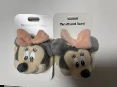 ミニーマウス リストバンドタオル 2個セット
