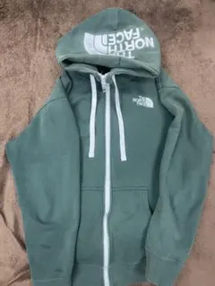 THE NORTH FACE グリーン ジップアップパーカー