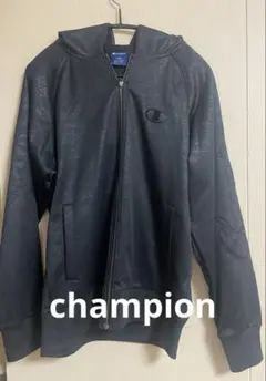 Champion ブラック パーカー フード付き　L ジャージ