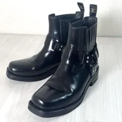 【良品】CELINE/セリーヌ　チェルシーブーツ　ベルト　サイドゴア　バイカーのサムネイル