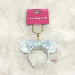 ミニー　カチューシャ　キーチェーン　ディズニーリゾート