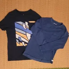 2枚セット　グラフィックTシャツ130、長袖Tシャツ130