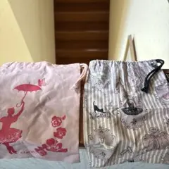 【最終お値下げ】Chacott 巾着袋 2枚セット バレエ柄
