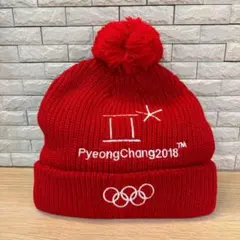 ニット帽 キャップ帽 ポンポン 平昌オリンピック ピョンチャンオリンピック