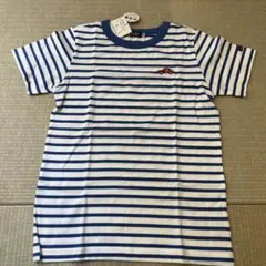 新品　ミキハウス  Black Bear Tシャツ　140 ボーダー