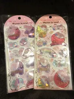 正規品 サンリオ　ウォーターインシール マイメロ キティ2枚セット