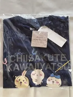 【新品タグ付き】ちいかわ✖️ナガノのくまUTユニクロTシャツレディースMネイビーのサムネイル