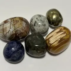 【天然石タンブルセット】クレイジーレースアゲート・カーネリアン等
