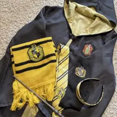 ハリーポッター◎コスプレセット ハッフルパフ ローブ マフラー ネクタイ