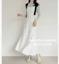 NICE CLAUP 着痩せ効果抜群 マイナス5キロ見え キャミワンピ