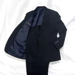 【美品】 80s CHAPS ラルフローレン スーツ ライン ブラック 日本製