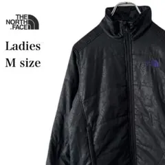 ノースフェイス　中綿　ブルゾン　ジャケット　レディース　M ブラック　花柄