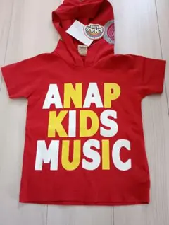 ANAP KIDS MUSIC フード付き半袖Tシャツのサムネイル