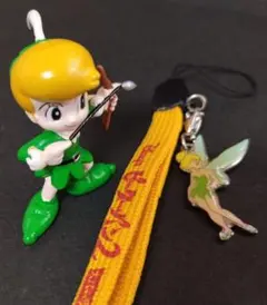 【ピーターパン　フィギュア】【ティンカーベル　ストラップ】