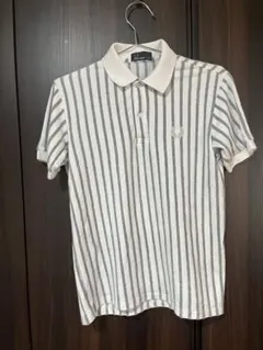 FRED PERRY ストライプ ポロシャツ S