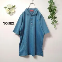 ヨネックス YONEX ポロシャツ 古着 ヴィンテージ 総柄 yyロゴ