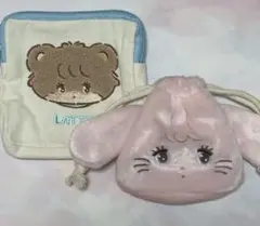 mikko キャラクターズ　キャミー＆ラテ　ガチャポーチセット【美品】