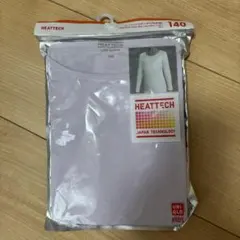 ユニクロ　ヒートテック　Uネック　九分袖　140