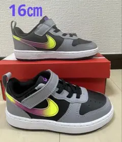 ③新品ナイキNIKEコートボローリクラフト16㎝ブラック/ビビットパープル001