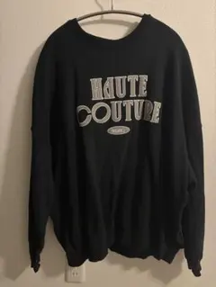 HAUTE COUTURE ブラック スウェット ミサモ　XL