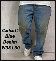 カーハート ブルーデニム ジーンズ ビックサイズW44 L32 - メルカリ