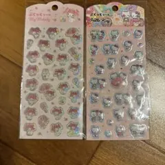 サンリオ　キティ　マイメロ　シール　ぷくっと