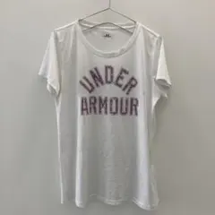 K1406 UNDER ARMOUR ホワイト 半袖Tシャツ メンズ XL