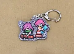 FFピクセルリマスター グリッターアクリルキーホルダー ファリス&レナ