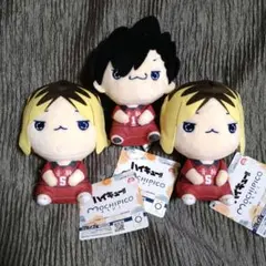 ハイキュー もちぴこ ぬいぐるみ 孤爪研磨 黒尾鉄朗 3点セット