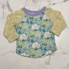 ストライプ柄 襟付きTシャツ 110cm