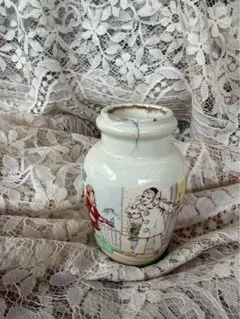 値下 貴重ヴィンテージ 米Susan paley 可愛い♪陶器クッキージャー