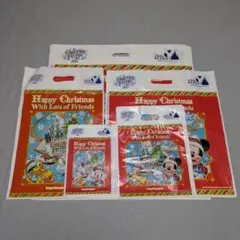 【35枚】　ディズニー ショップ袋 クリスマス 2015 お土産袋 ショッパー